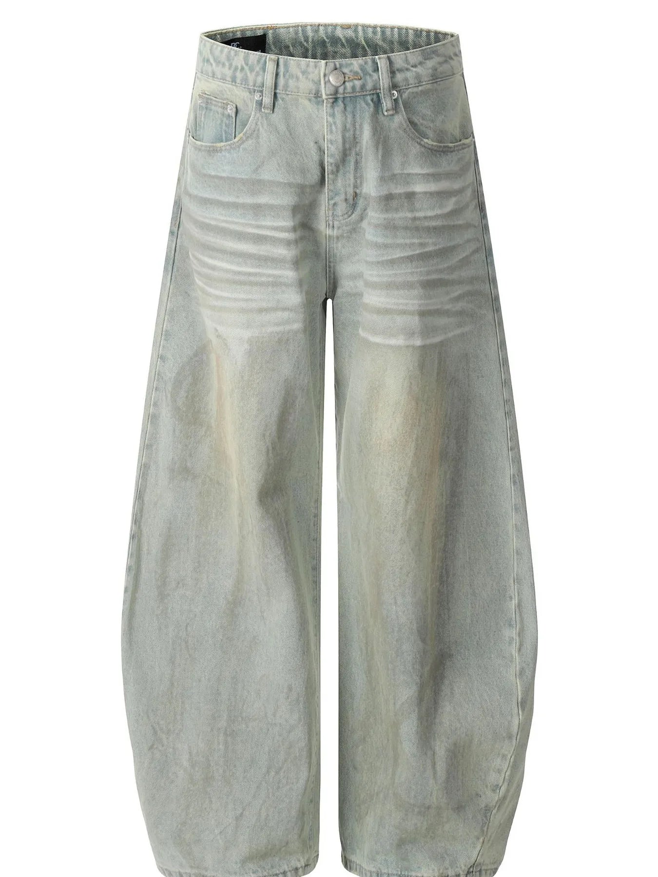 Men's Vintage Washed Wide Leg Jeans