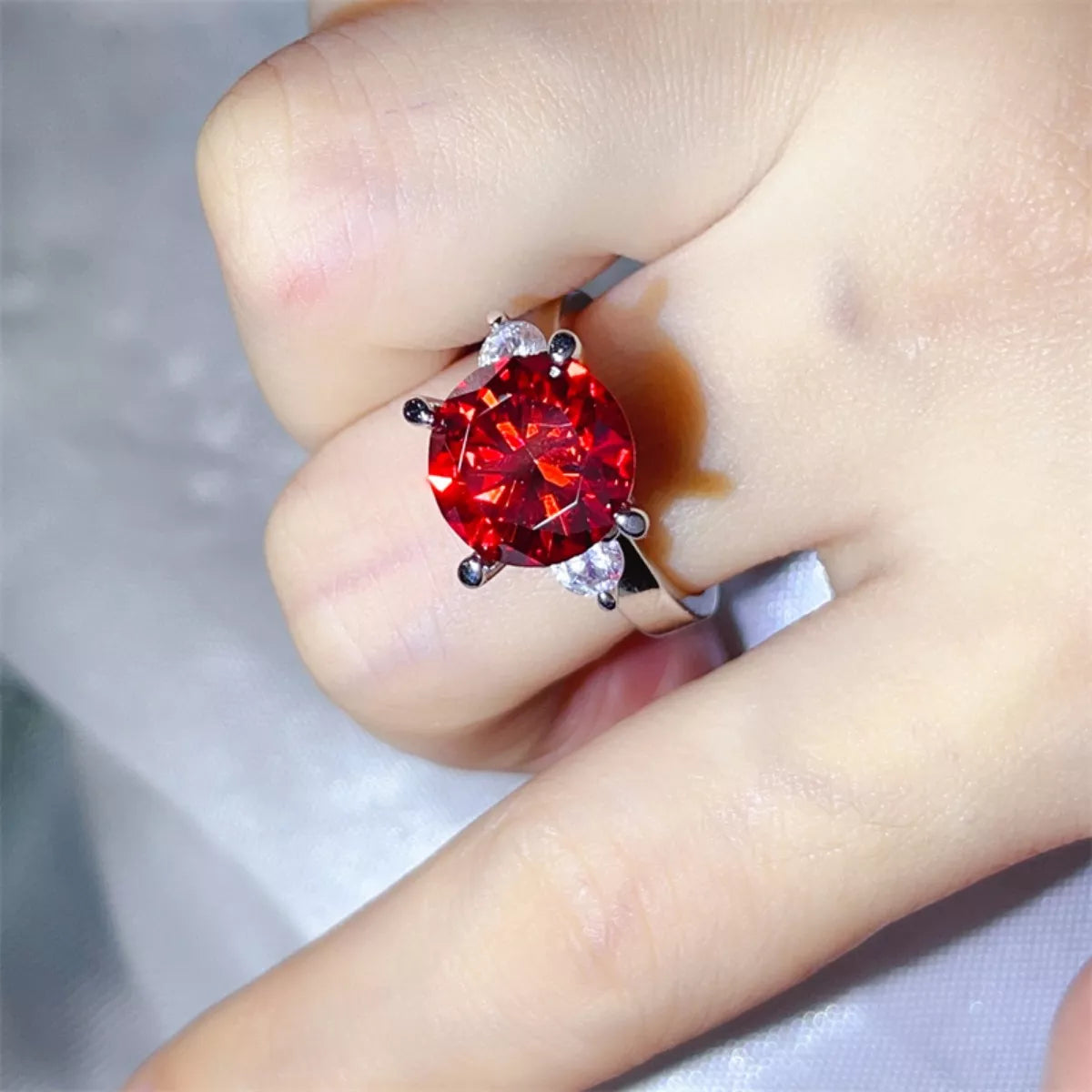 5 Carat Moissanite 925 Sterling Silver Ring