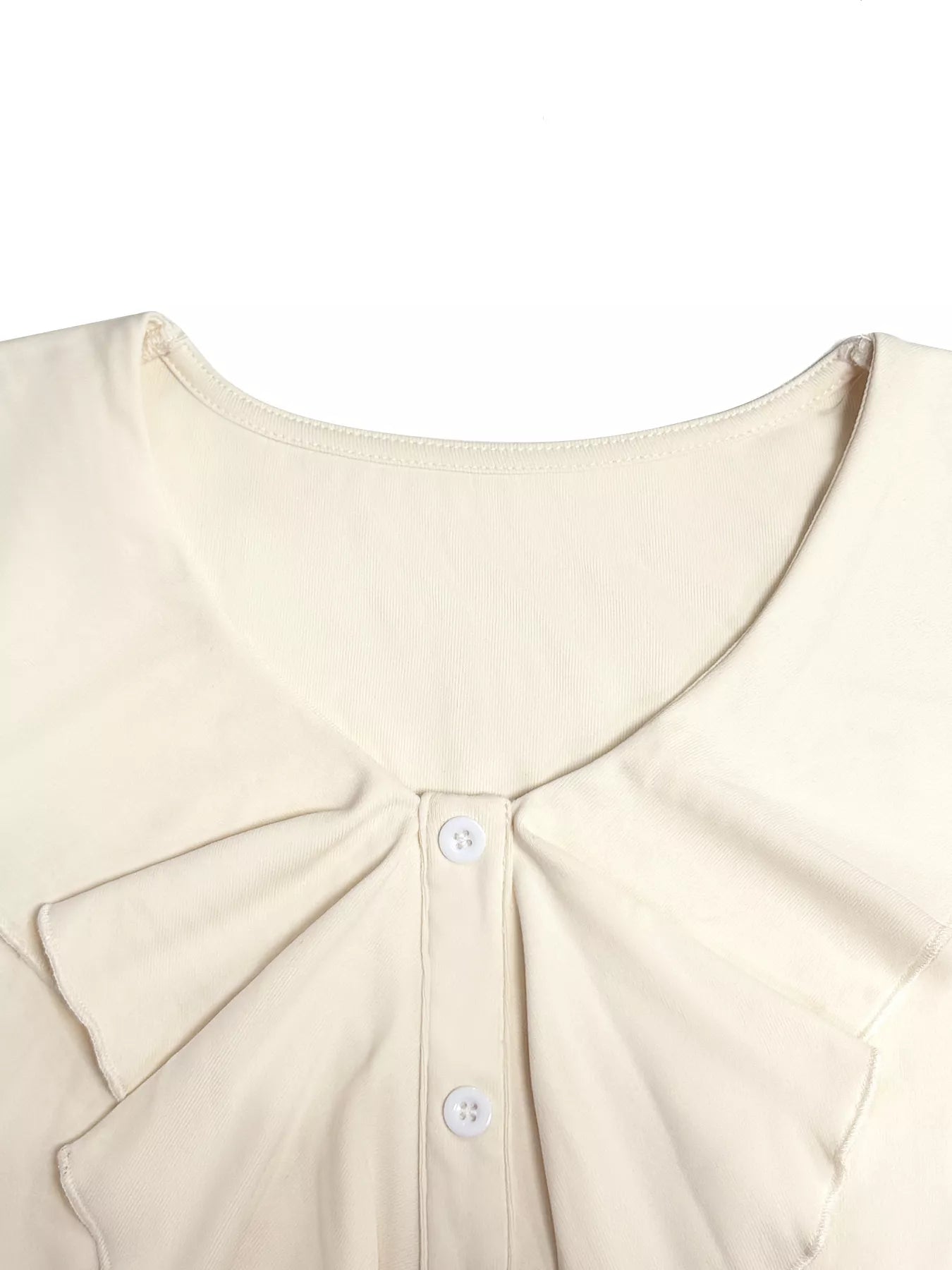 Ruffled Flounce Sleeve Blouse