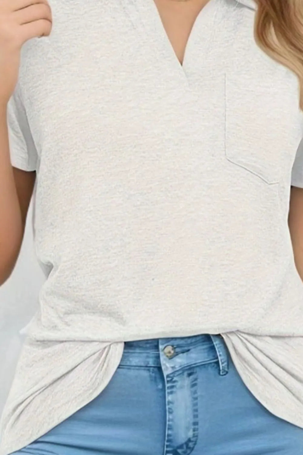 Johnny Collar Short Sleeve Top
