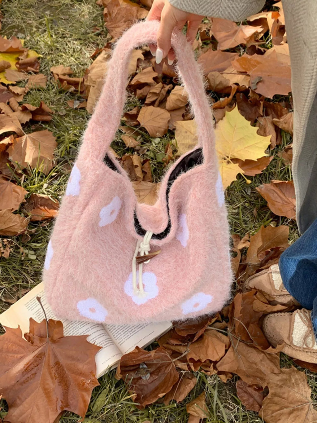 Floral Applique Handbag