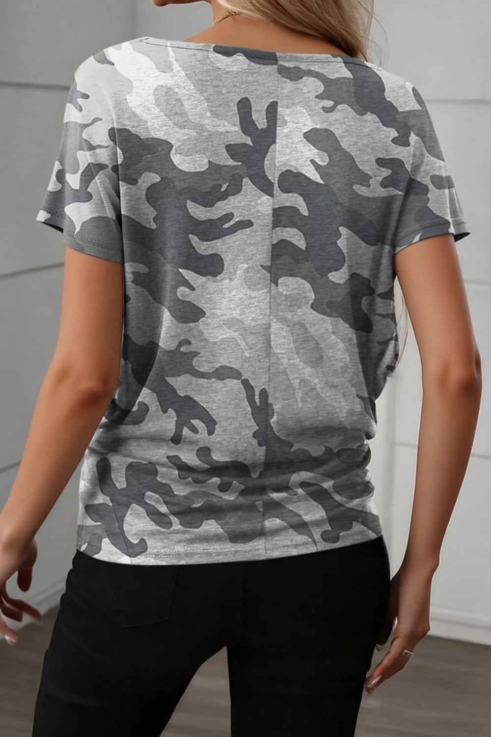 Camo Print Casual T Shirt