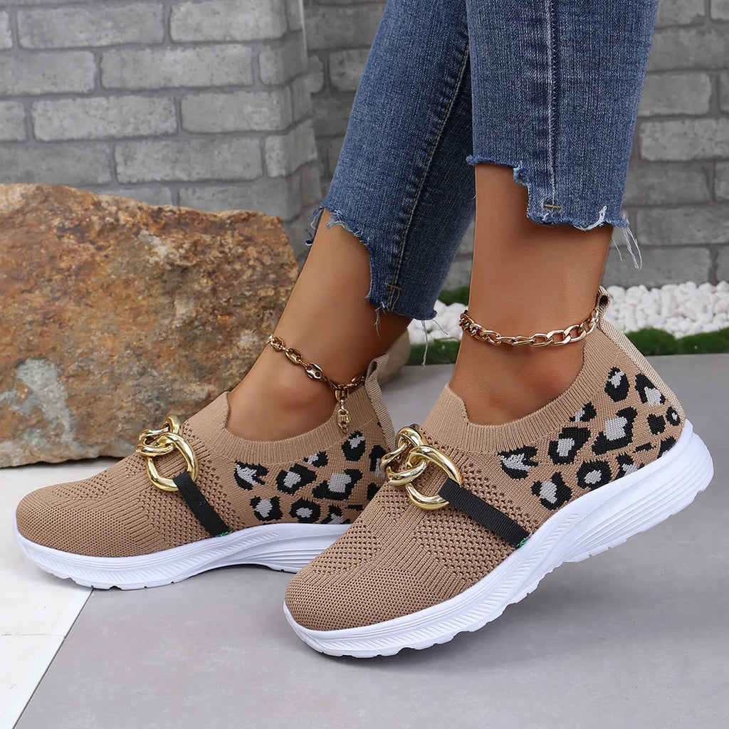 Lightweight Leopard Mesh Athletic