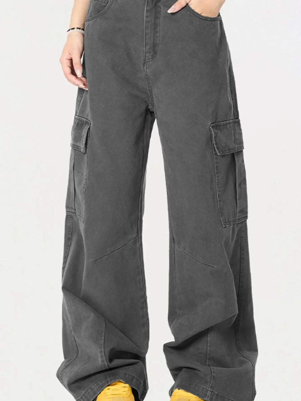 Men's Cargo Wide Leg Utility Pants