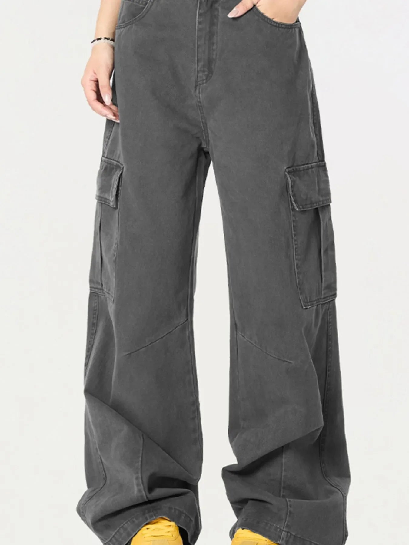 Men's Cargo Wide Leg Utility Pants