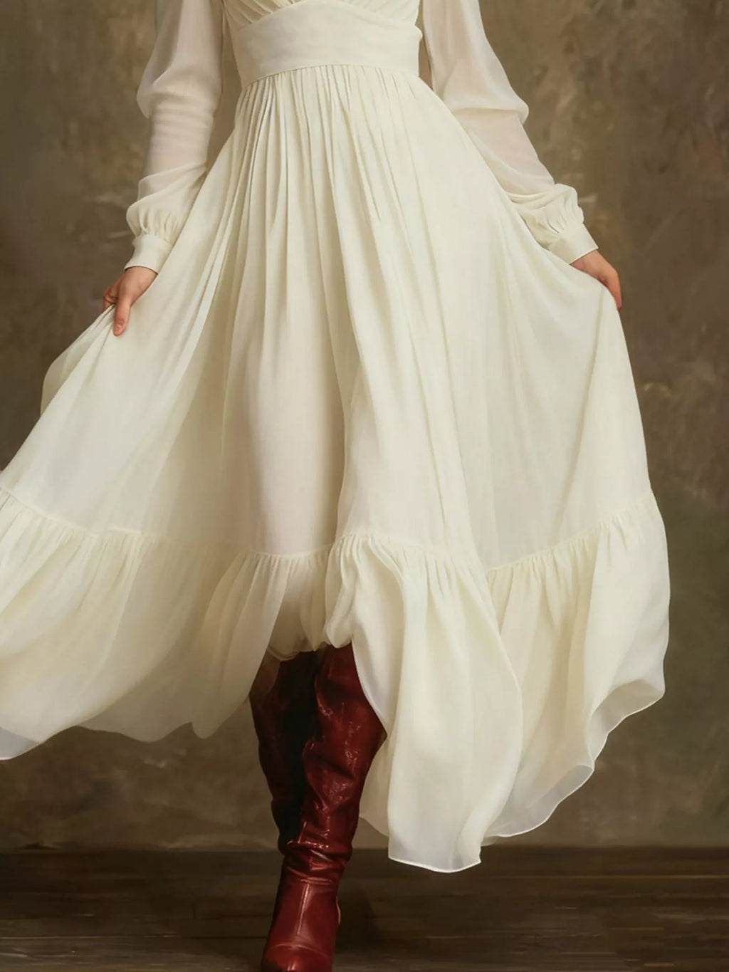 Long Sleeve Flowy Maxi Dress