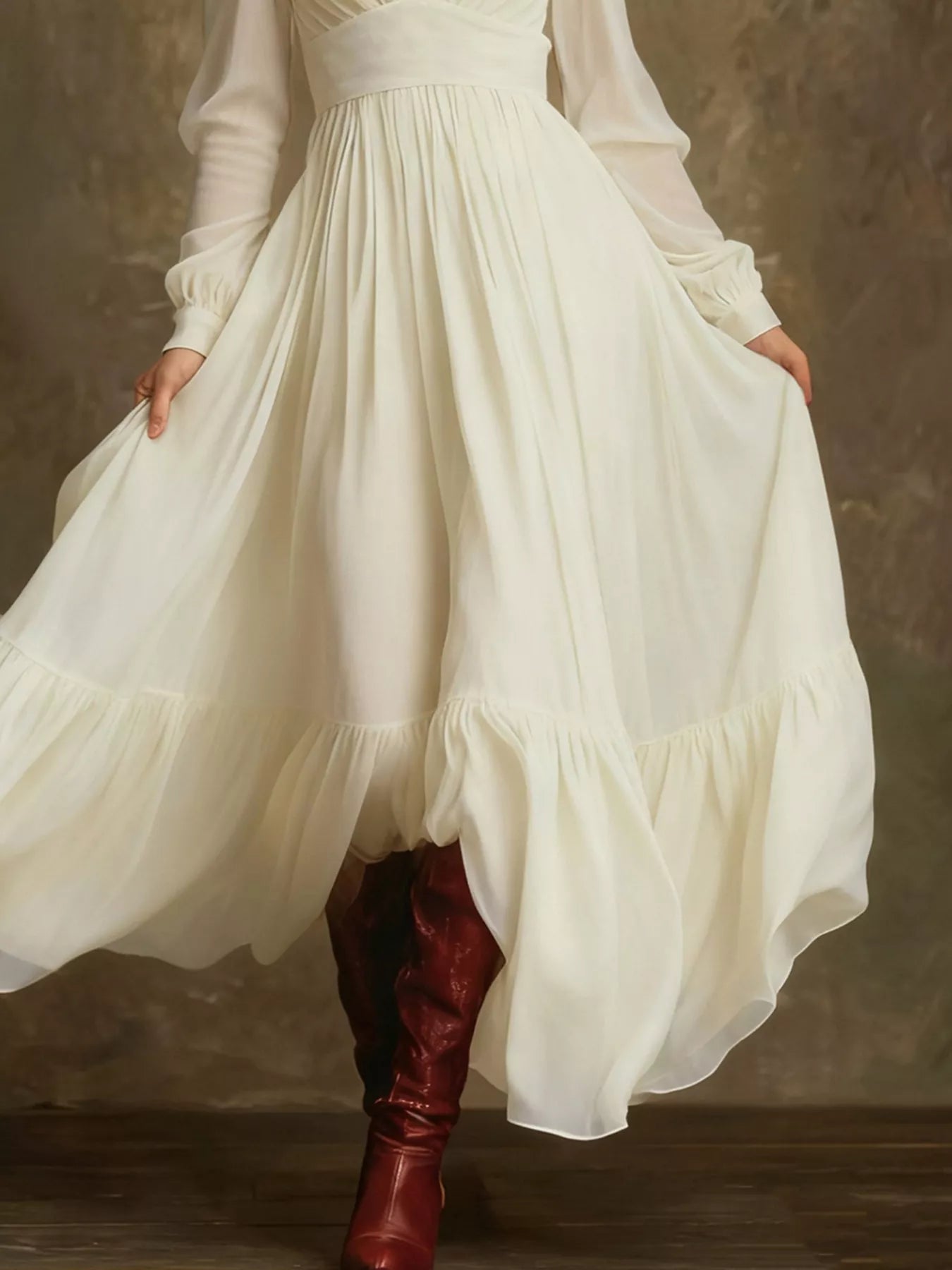 Long Sleeve Flowy Maxi Dress