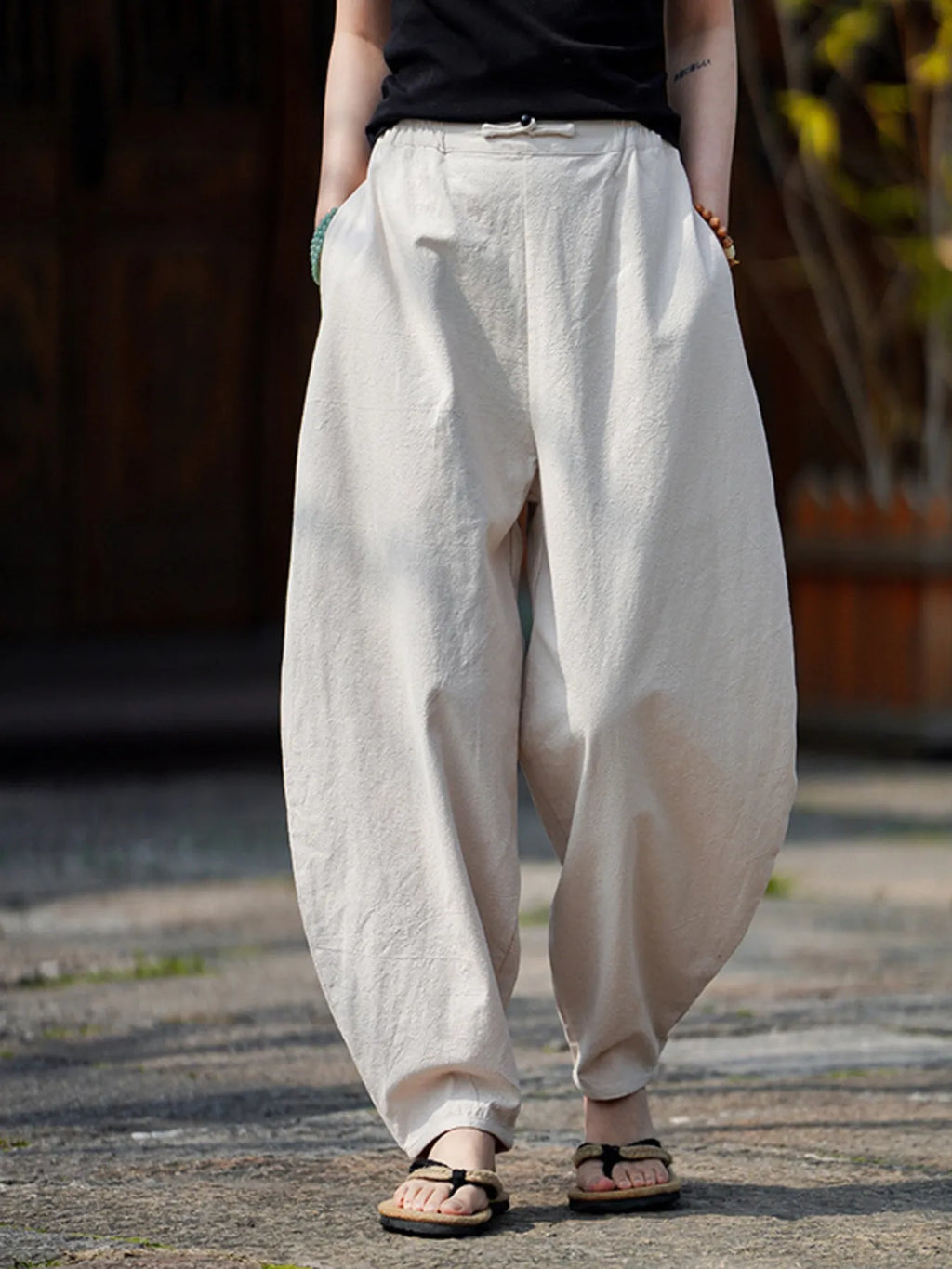 Men's Plus Size Wide Leg Pants
