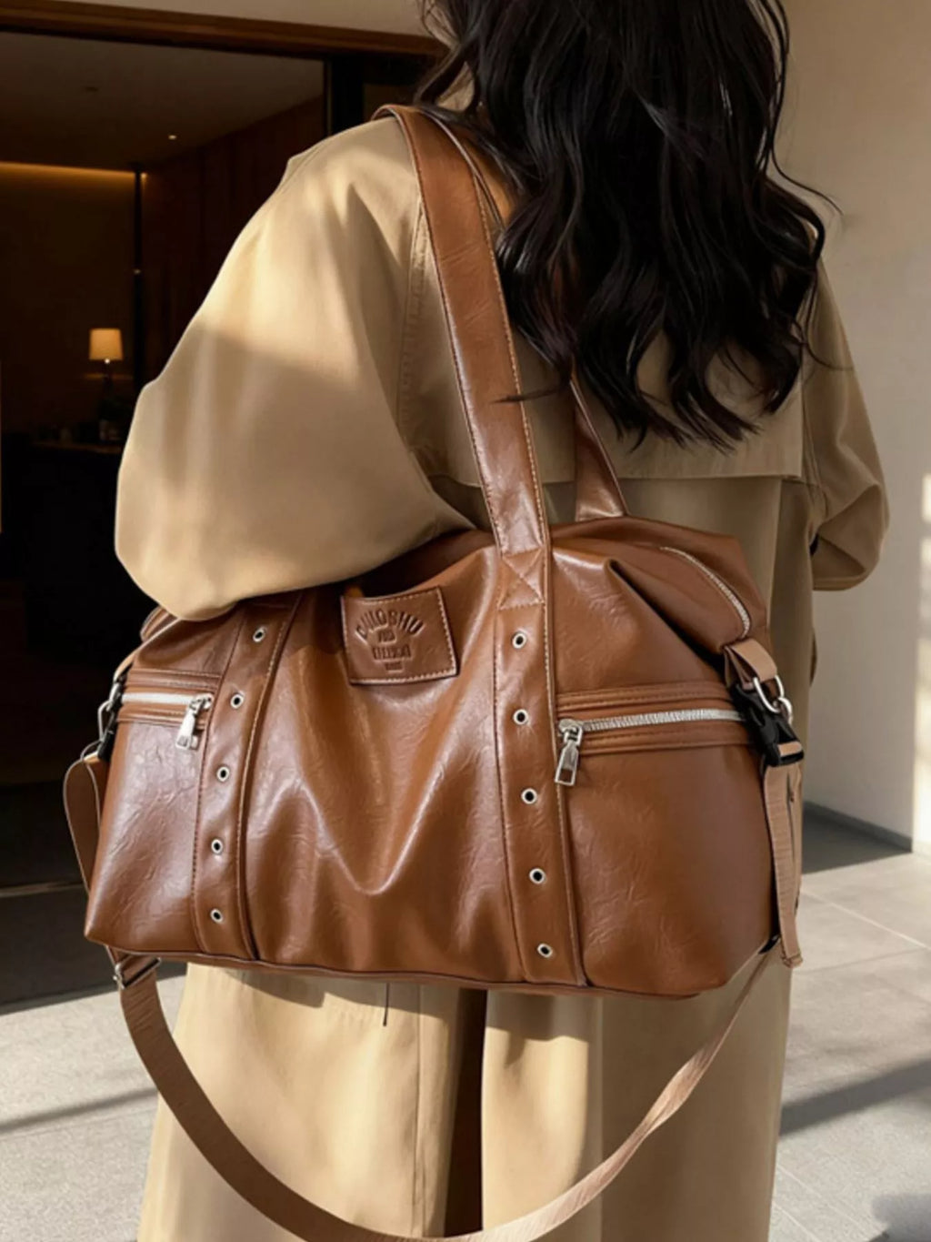 PU Leather Shoulder Bag
