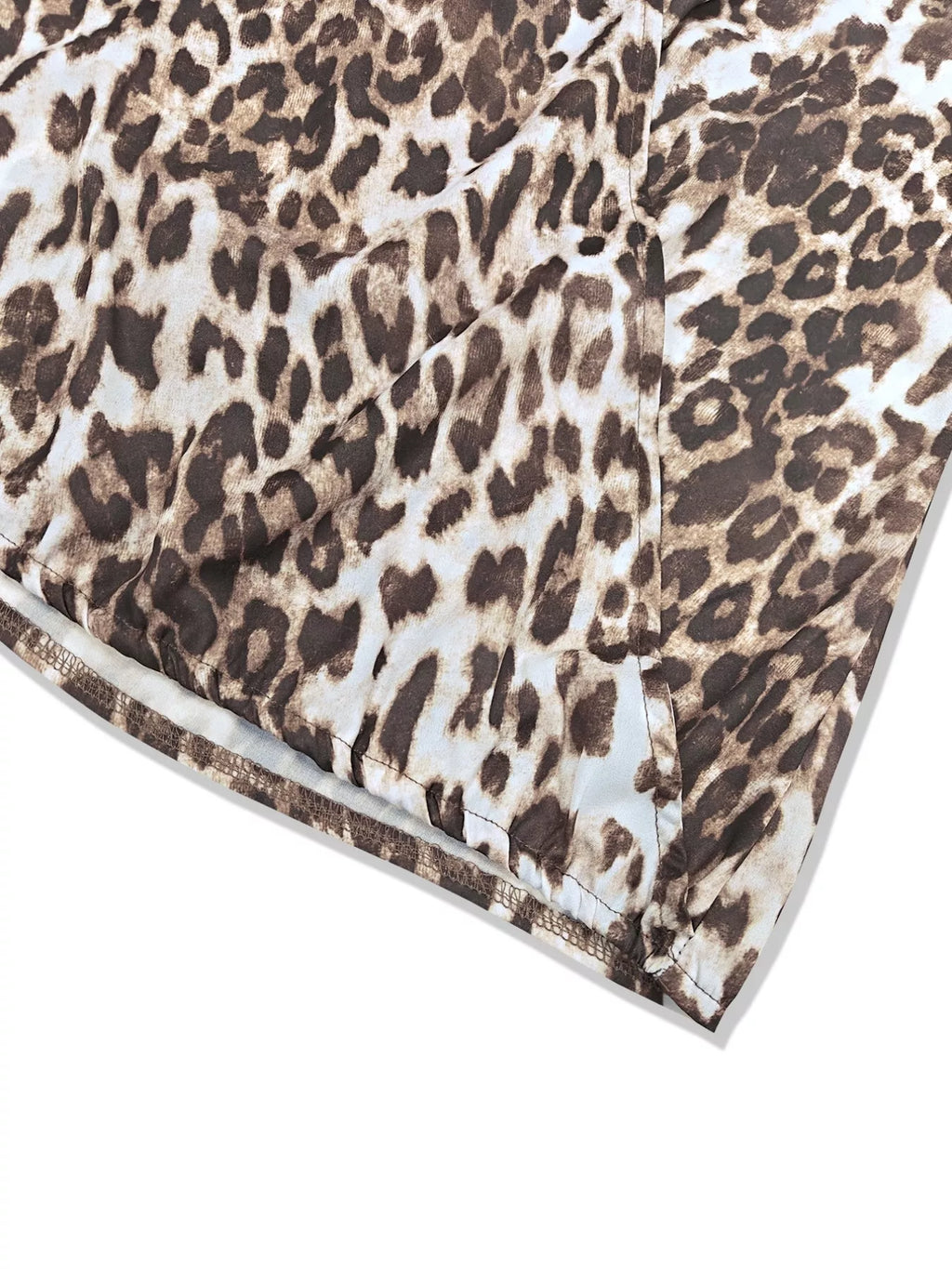 Leopard Sleeveless Top and Skort Set
