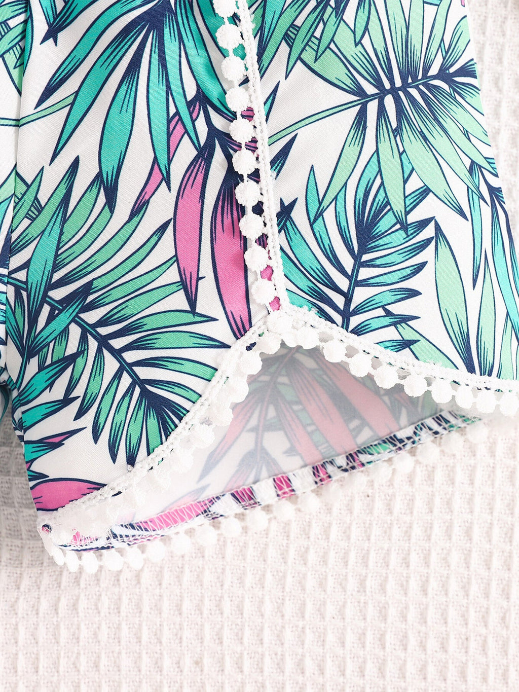 Children's Asymmetrical Neck Top & Shorts Set