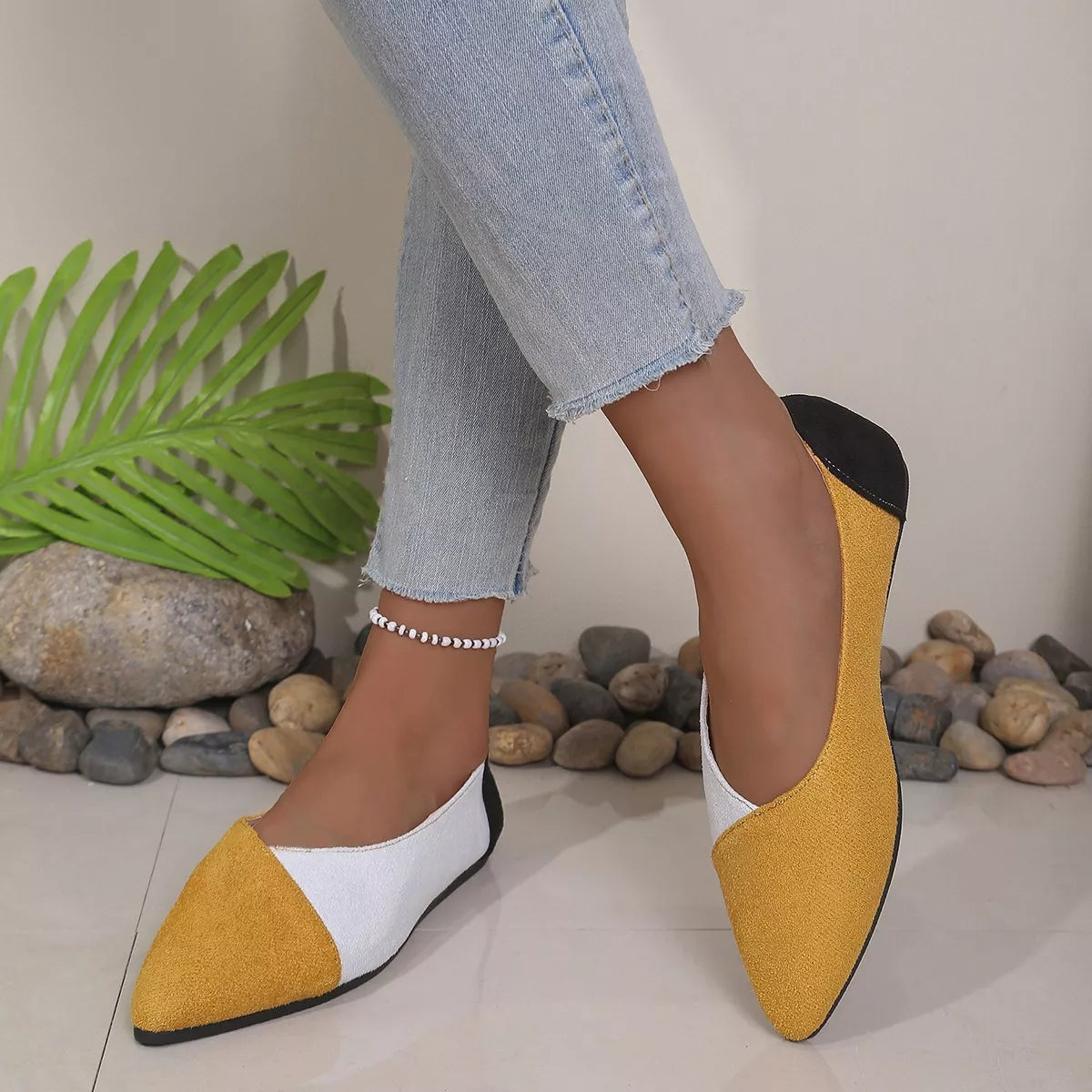 Point Toe Flats Slip-Ons