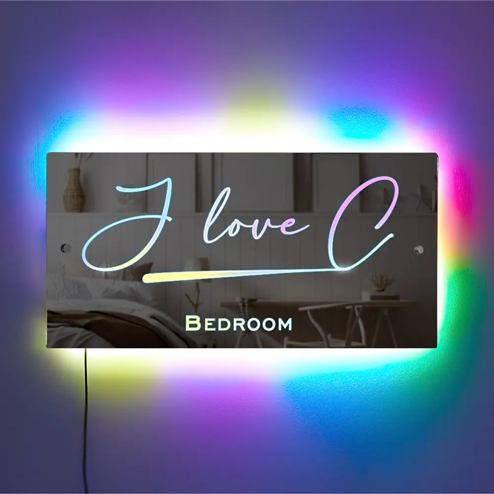 💡✨Personalized LED Light Up Name Mirror – See Your Name in Lights!💡✨