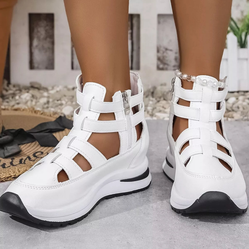Cutout Platform Sneakers