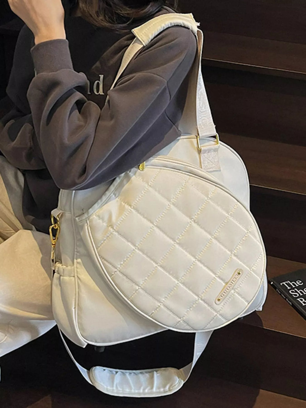Quilted Badminton Racket Shoulder Bag