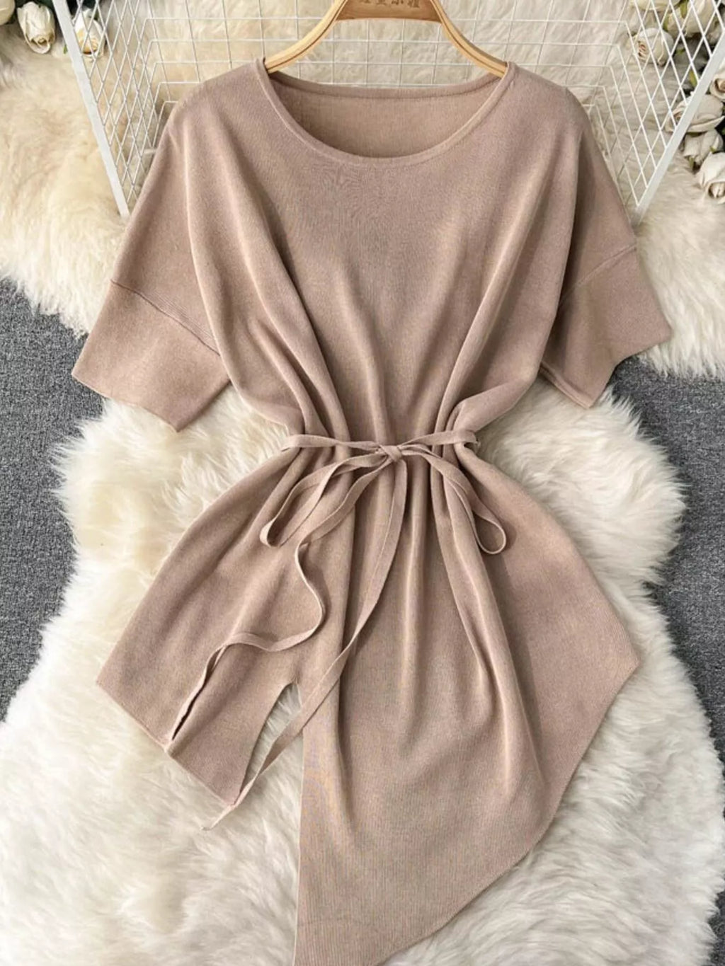 Short Sleeve Top and Wide Leg Pants Set