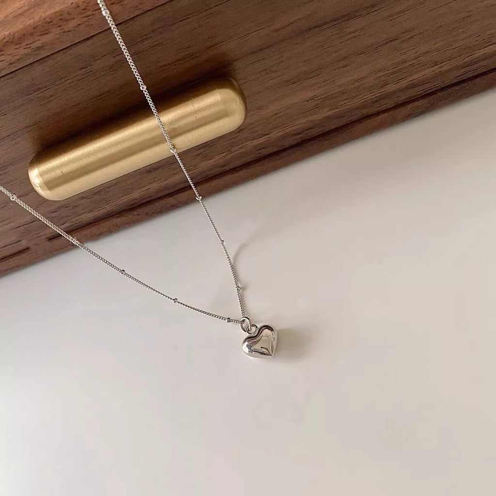 925 Sterling Silver Heart Necklace