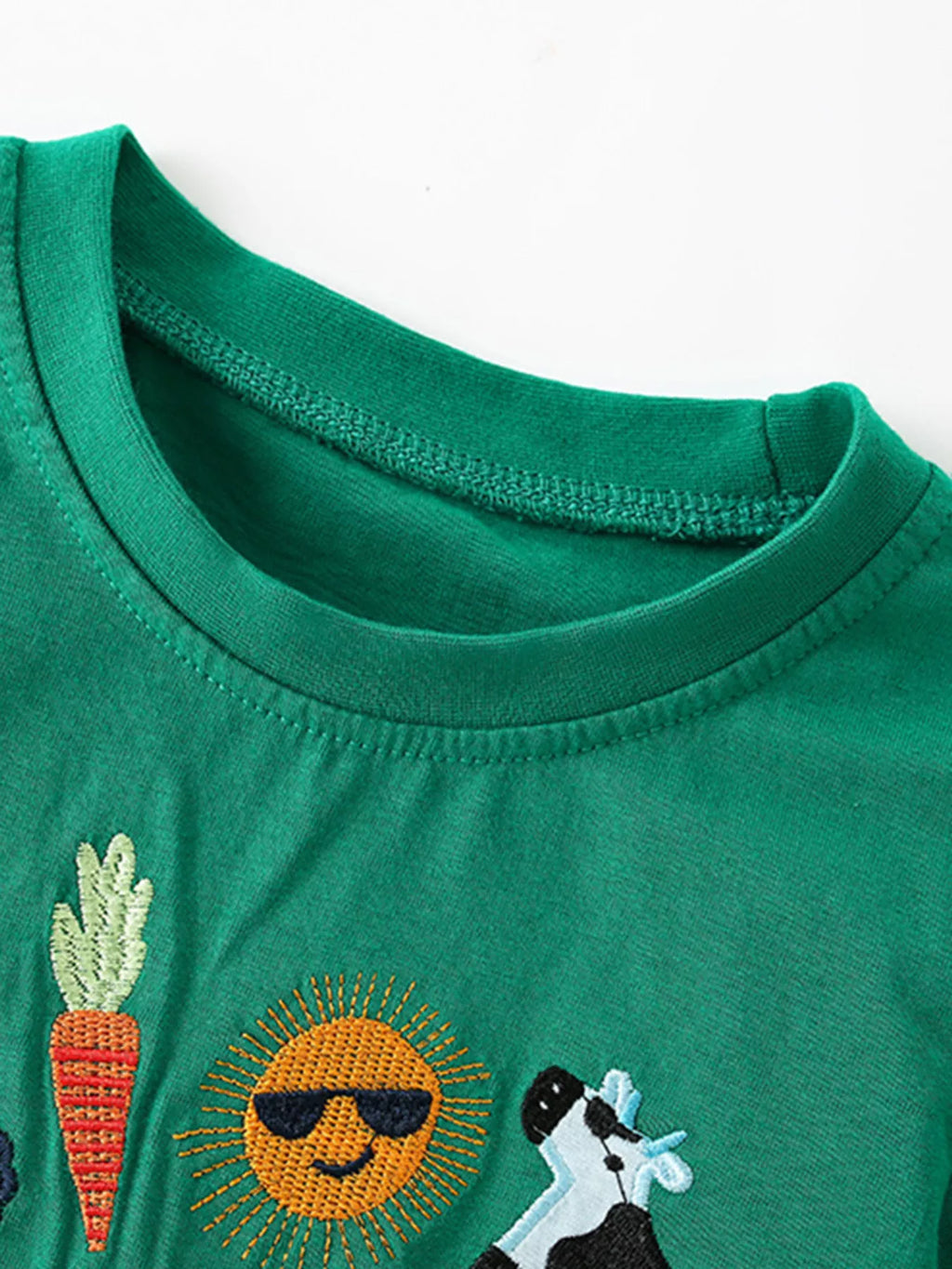 Children's Embroidered Short Sleeve T-Shirt
