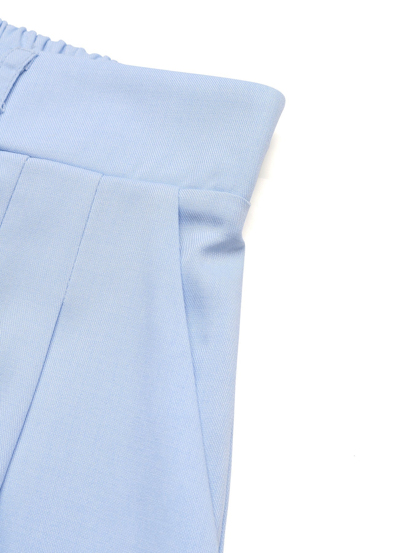 Pleated High-Waisted Shorts