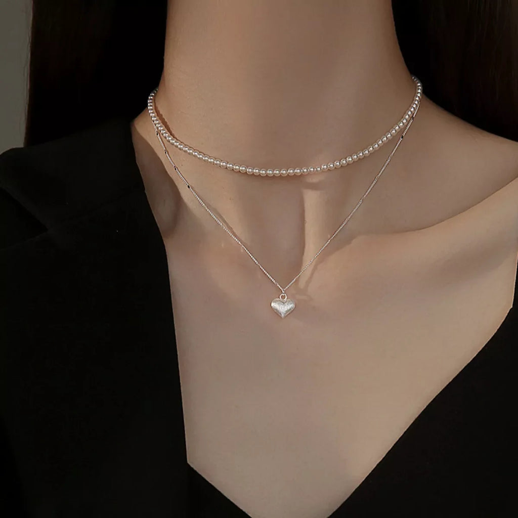 925 Sterling Silver Heart Necklace