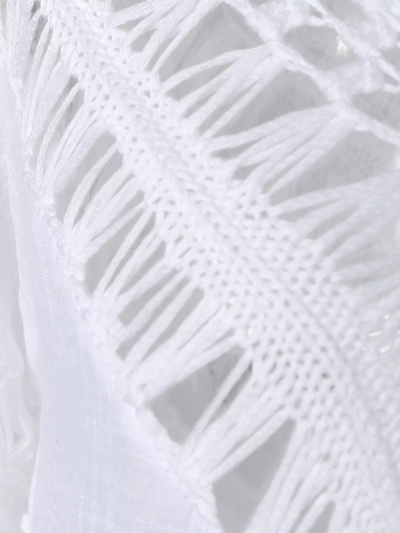 Crochet Trimmed Flowy Cover Up Dress