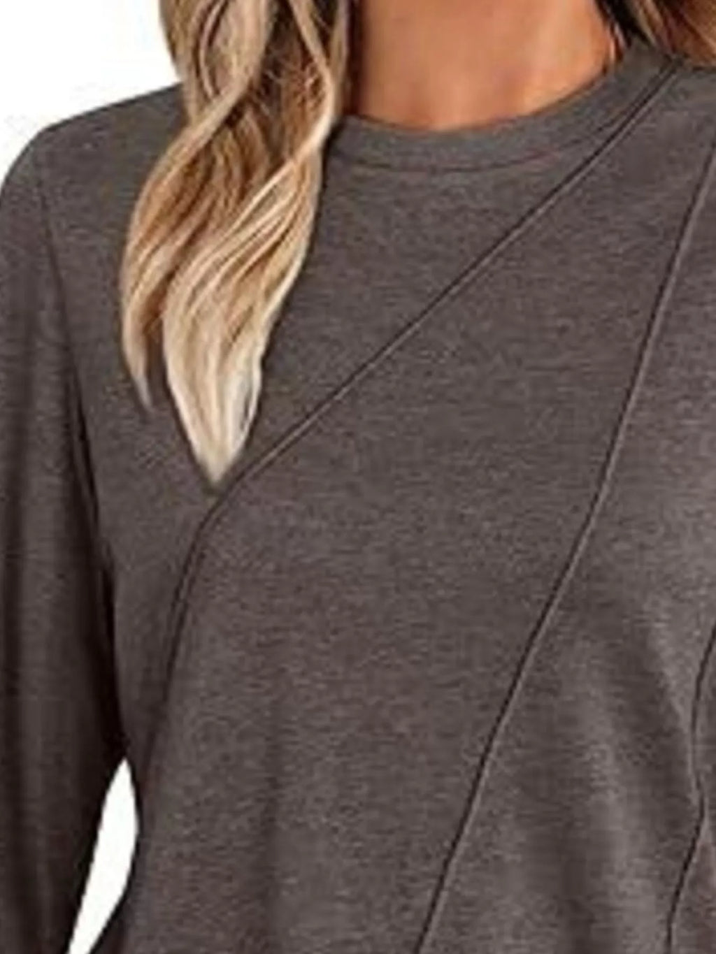 Round Neck Long Sleeve Top