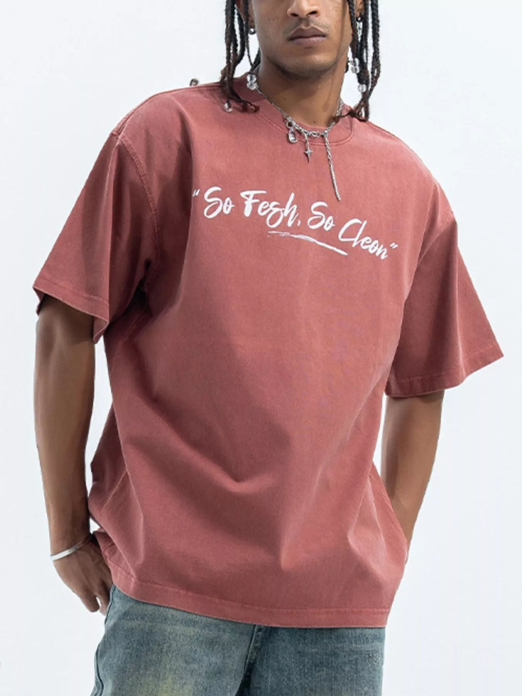 Men's Washed Graphic Oversized T-Shirt