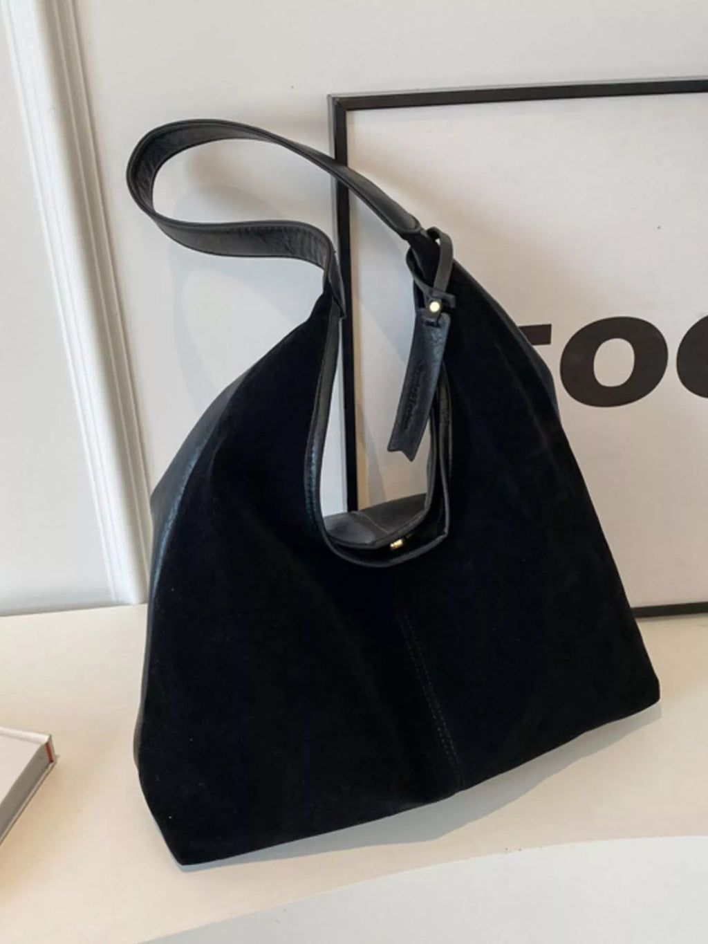 Vintage Suede Shoulder Bag