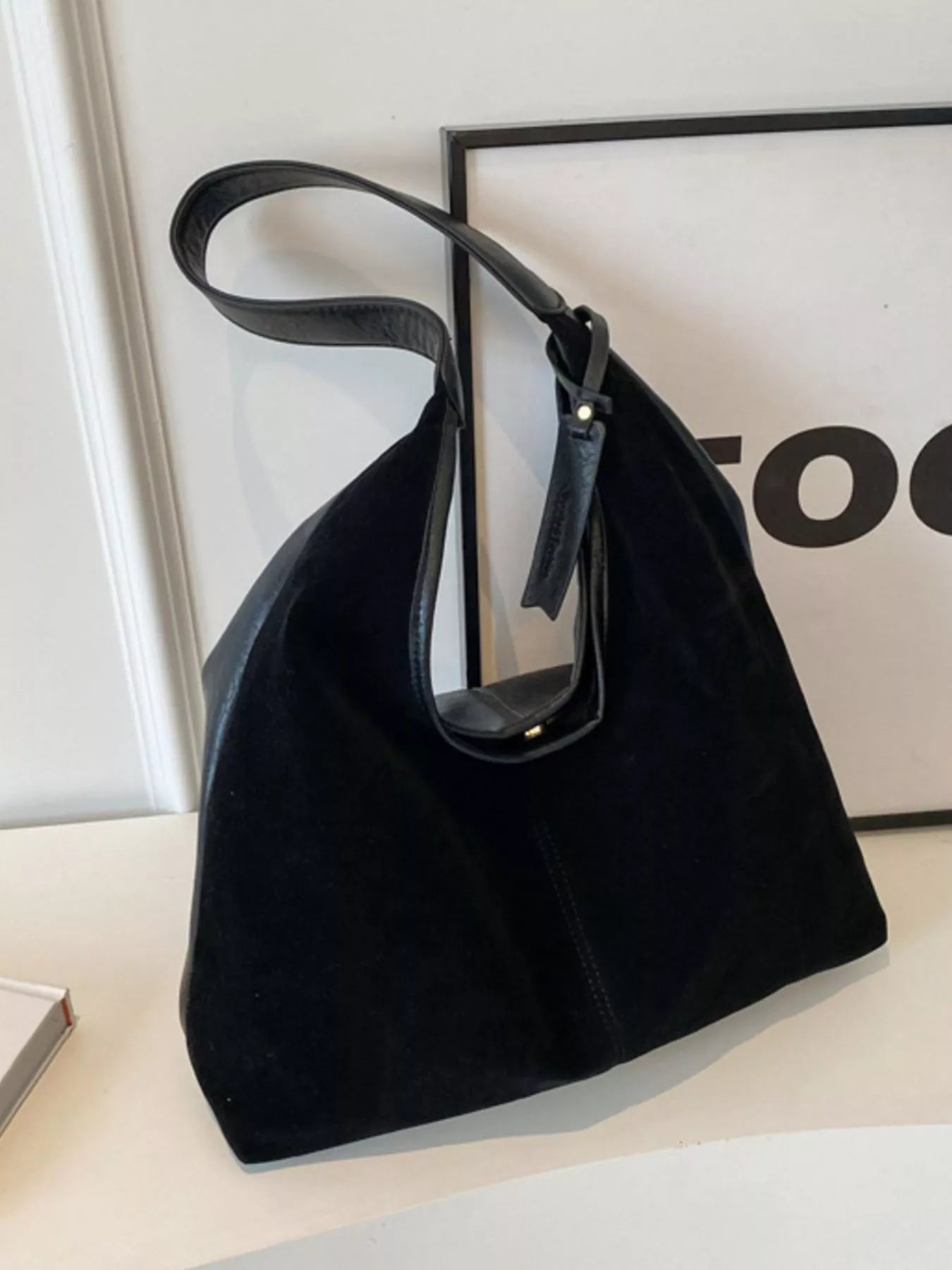 Vintage Suede Shoulder Bag
