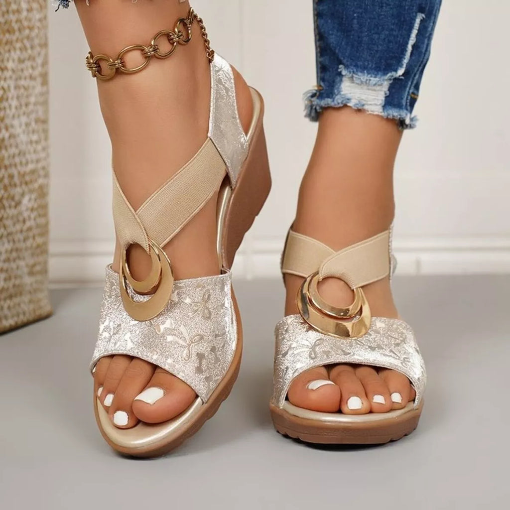 Open Toe Wedge Sandals