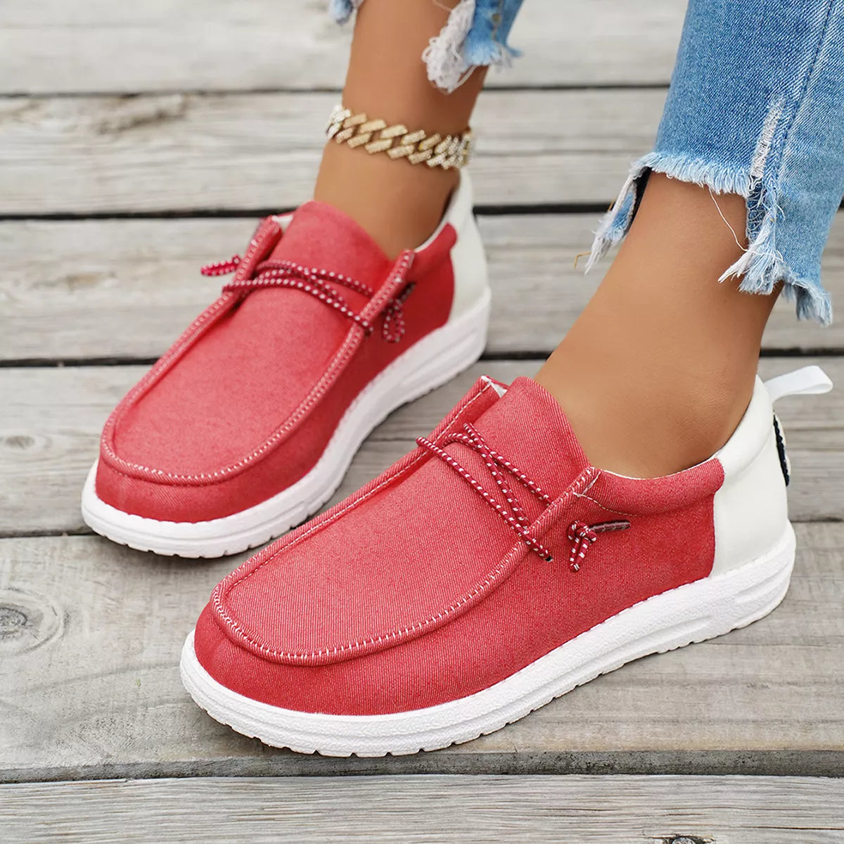 Round Toe Slip-Ons