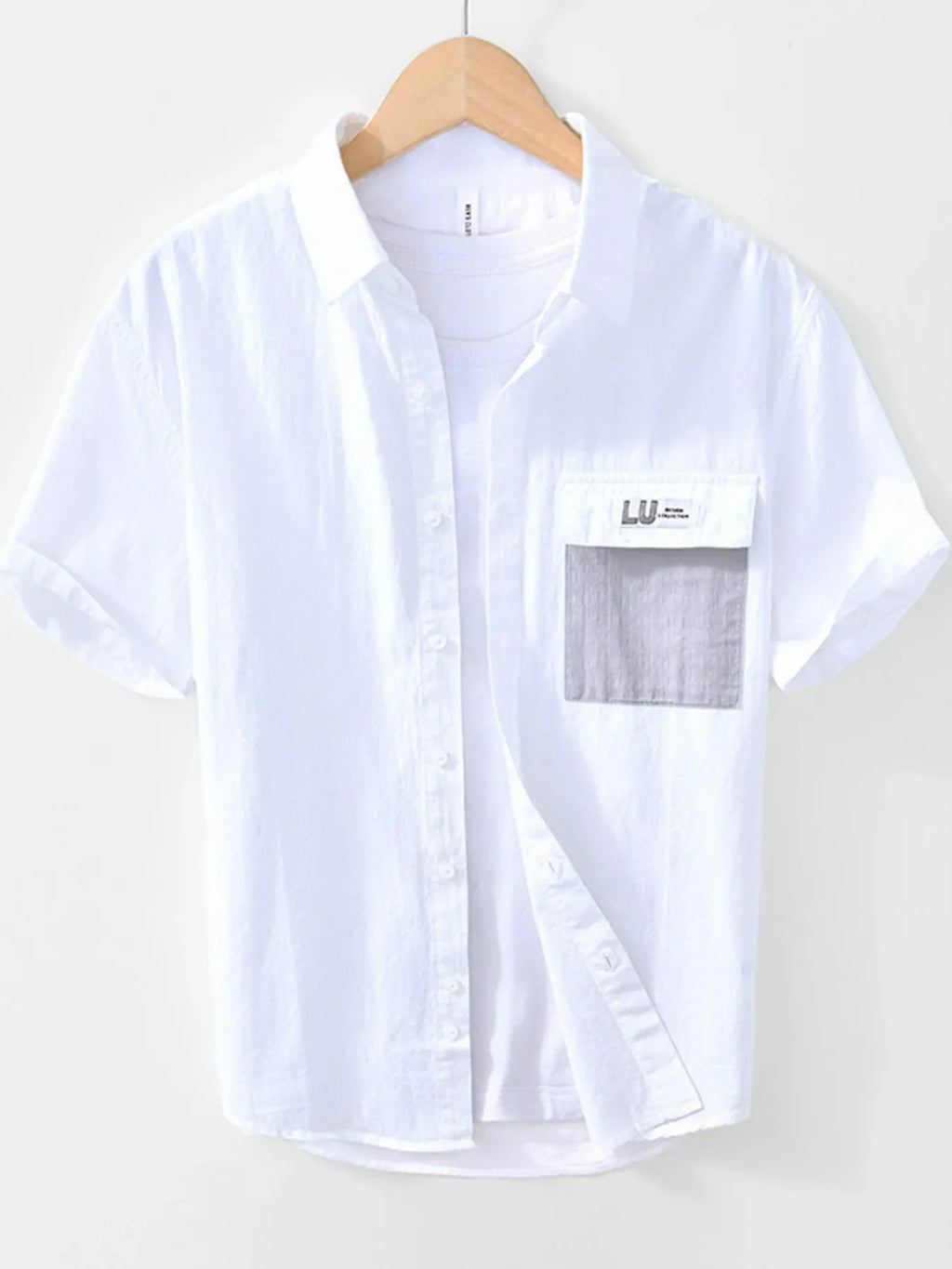 Men's Button Up Short Sleeve Shirt