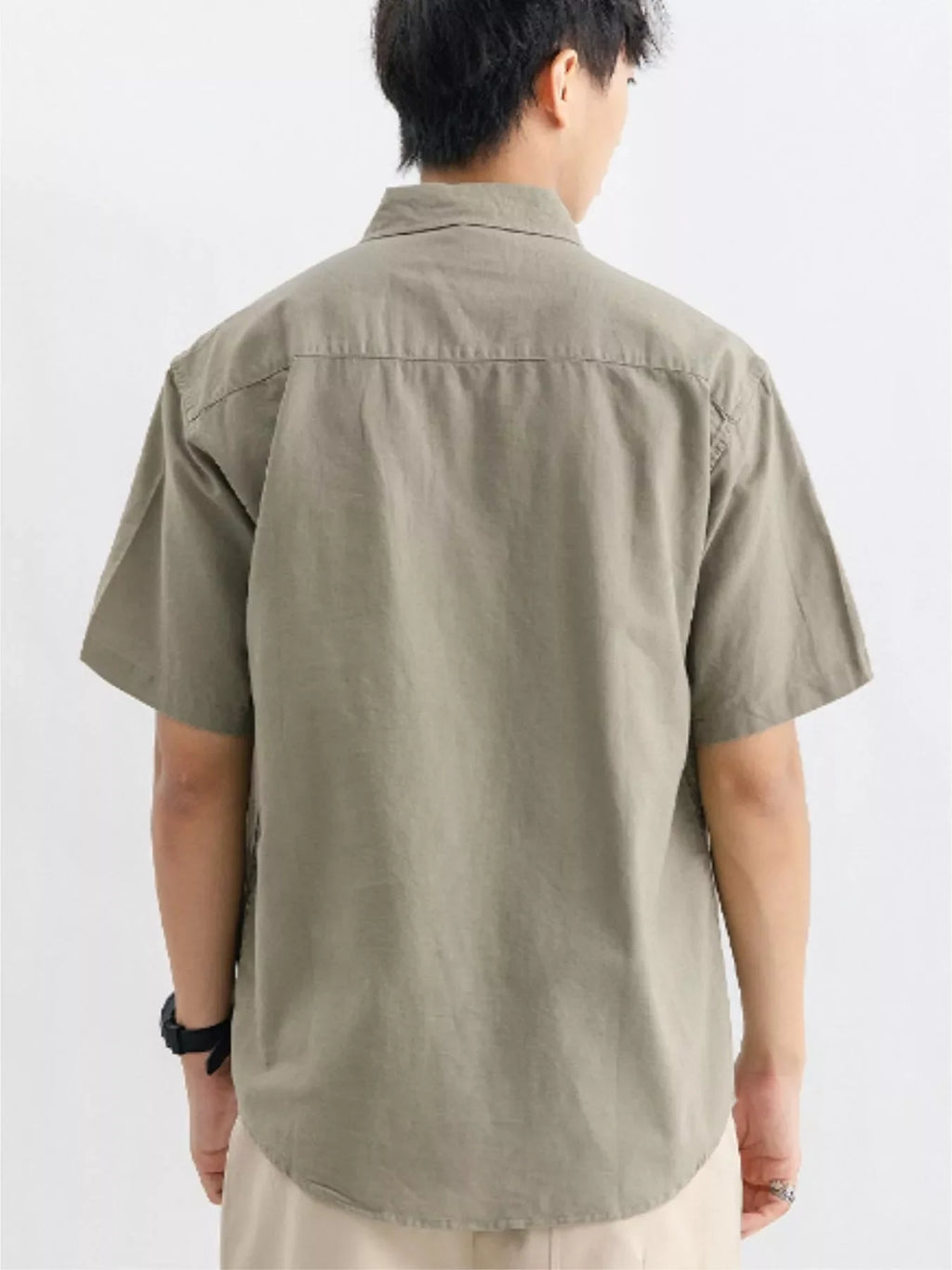 Men's Plus Size Casual Button Up Shirt