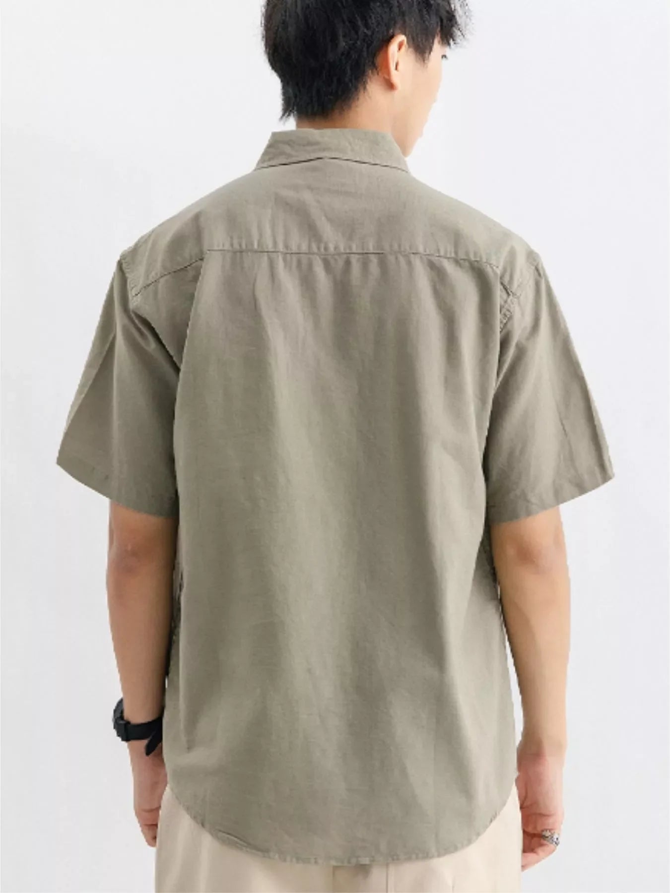Men's Plus Size Casual Button Up Shirt