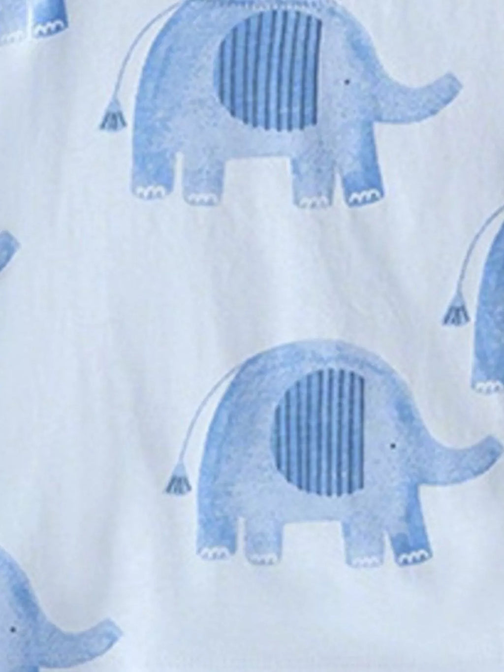 Children's Elephant Print Tee and Shorts Set