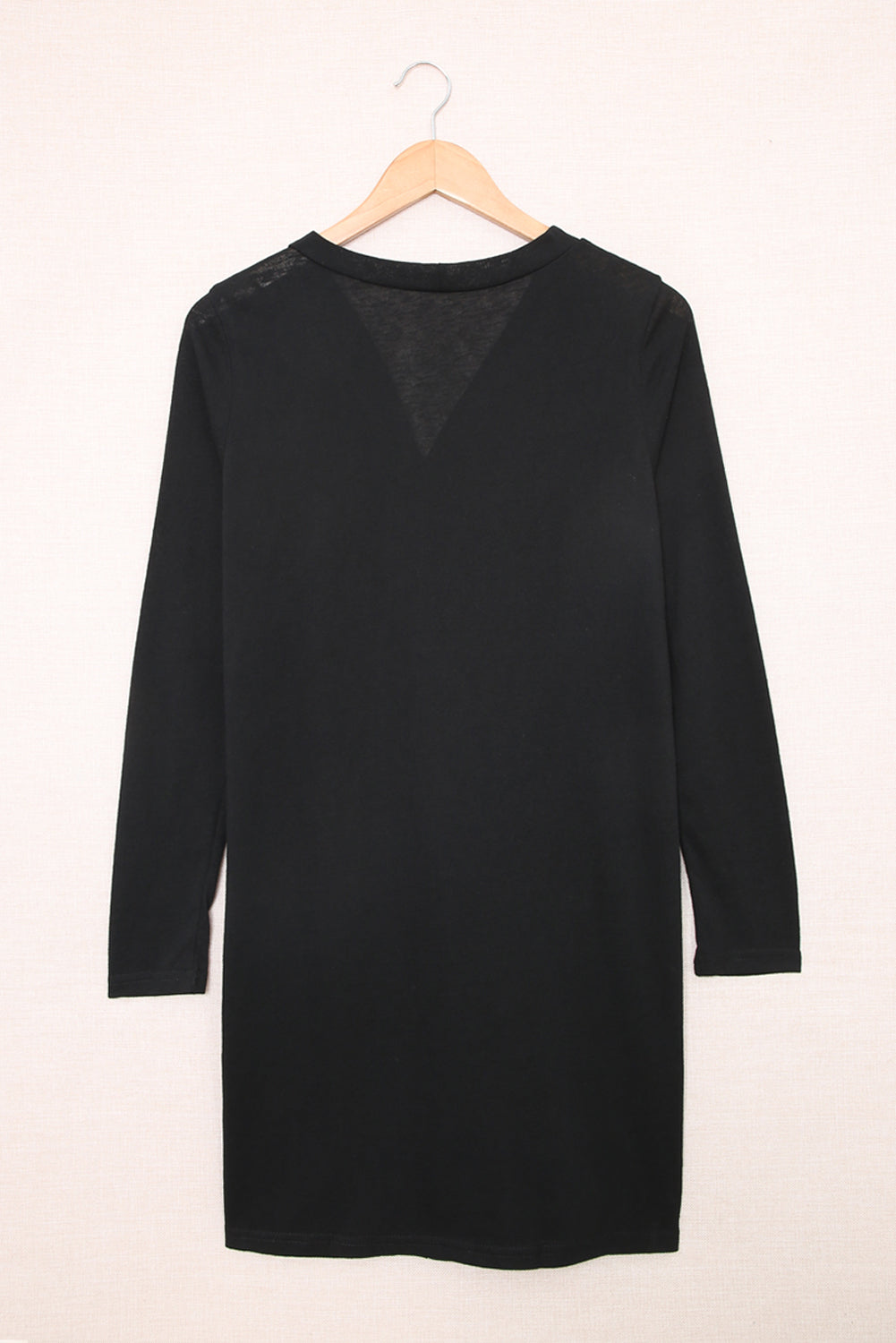 Solid Open-Front Buttoned Cardigan