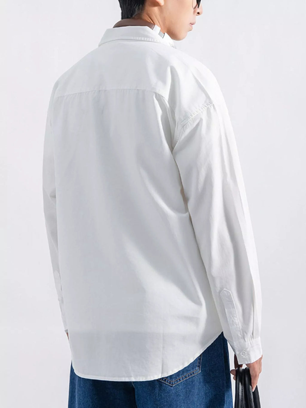 Men's Plus Size Button Up Long Sleeve Shirt