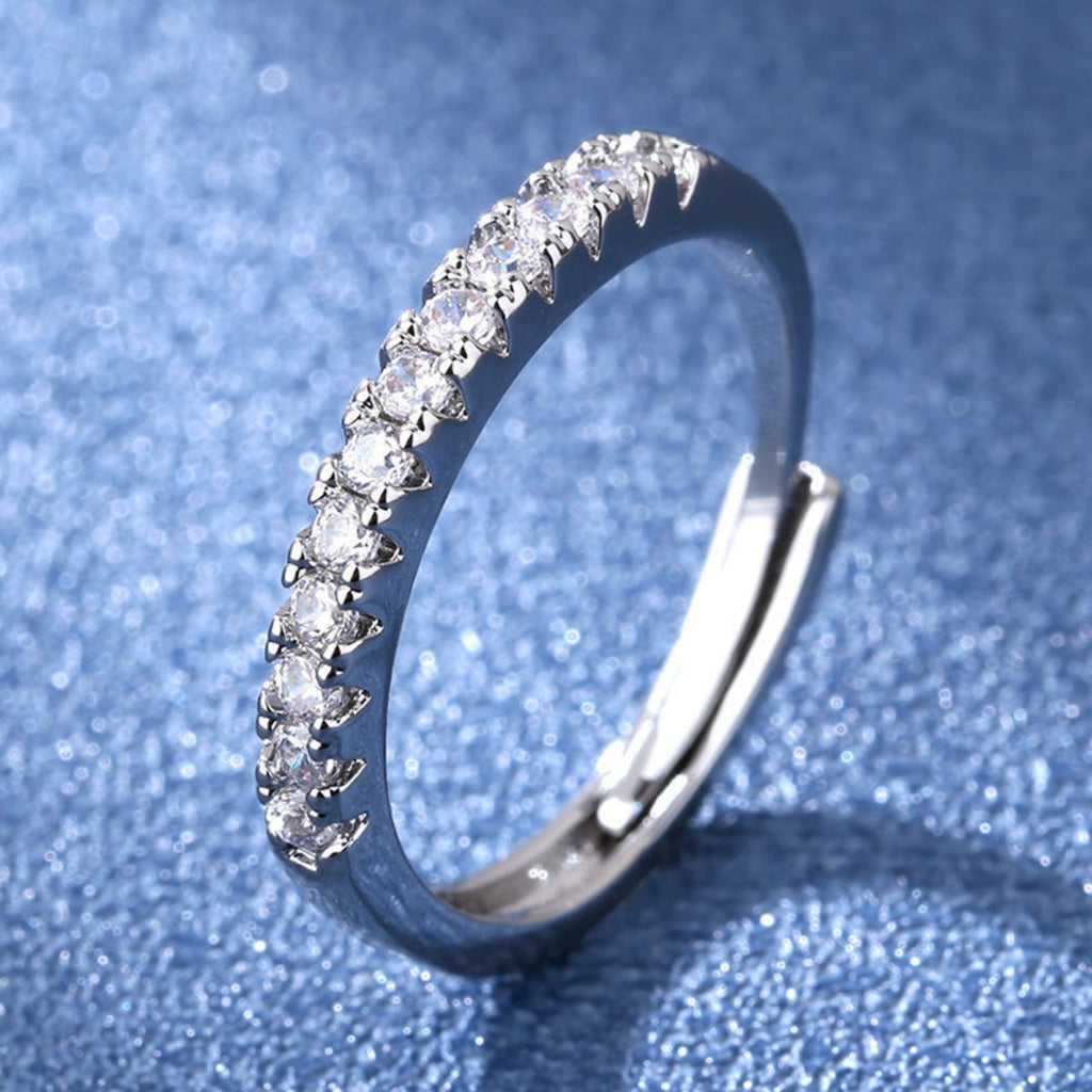 925 Sterling Silver Moissanite Ring