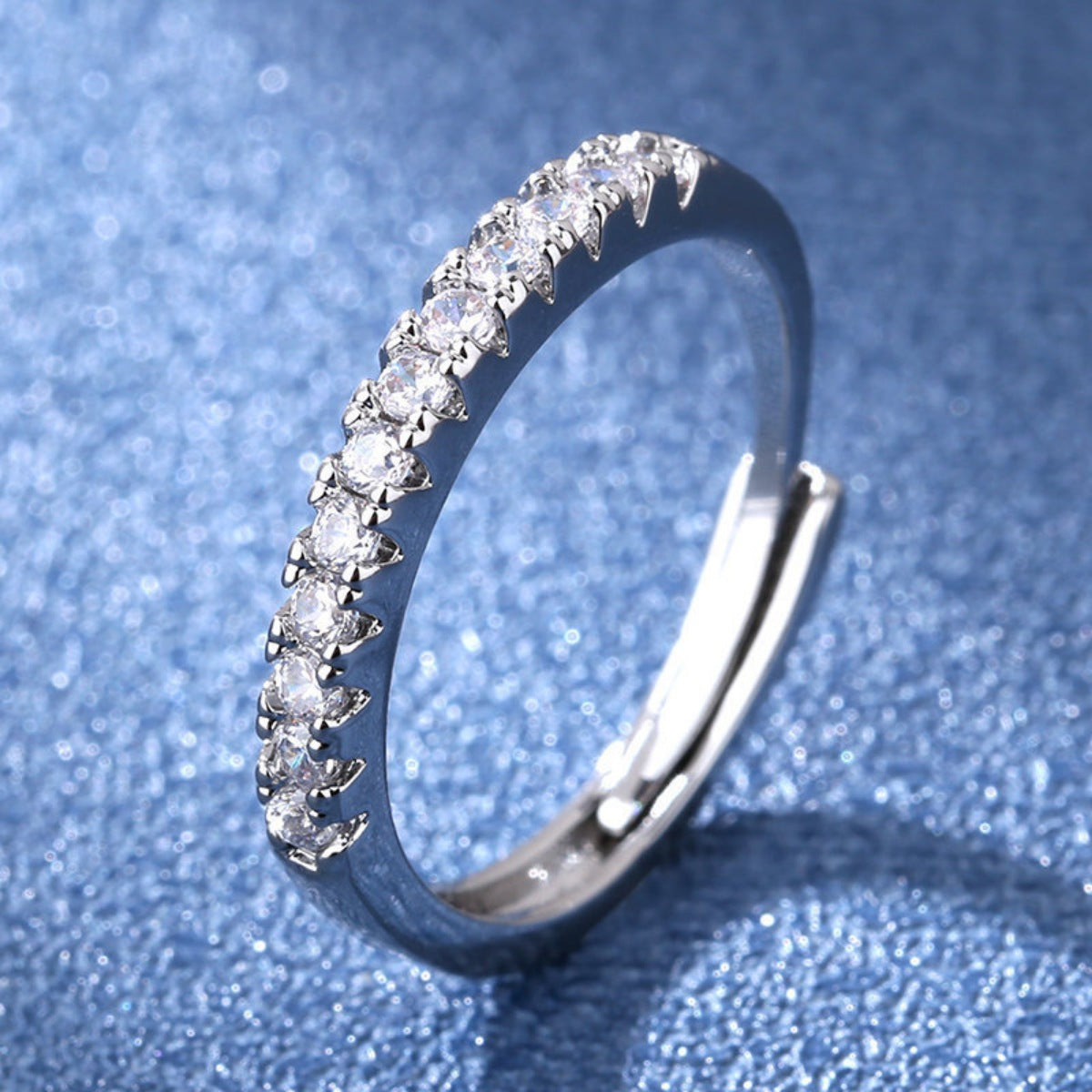 925 Sterling Silver Moissanite Ring