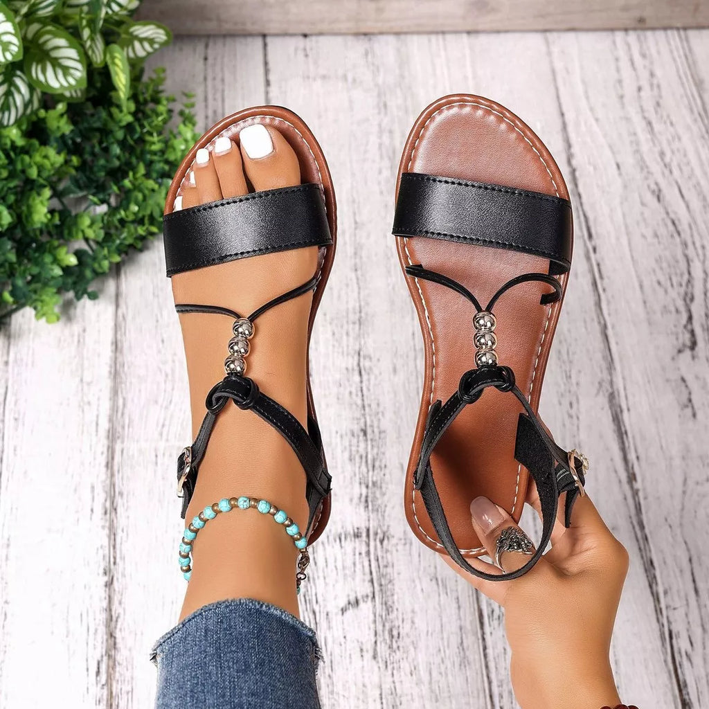 Open Toe Flats Sandals