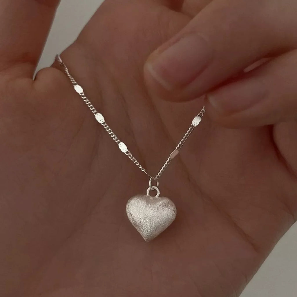 925 Sterling Silver Heart Necklace