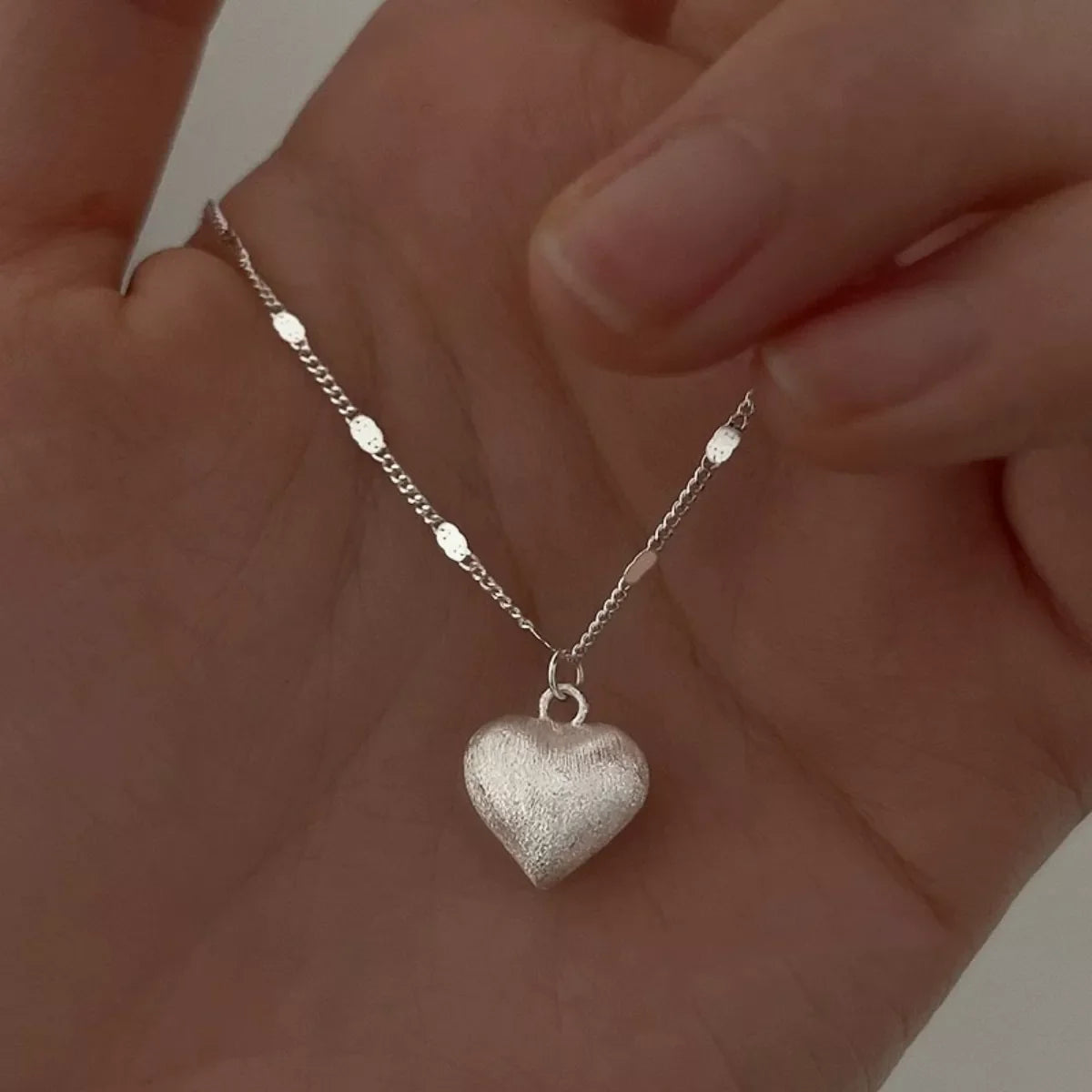 925 Sterling Silver Heart Necklace