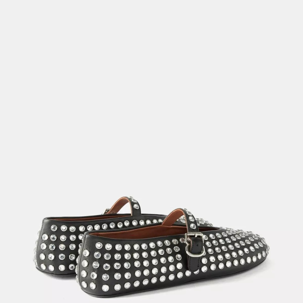 Studded Round Toe Slip-Ons