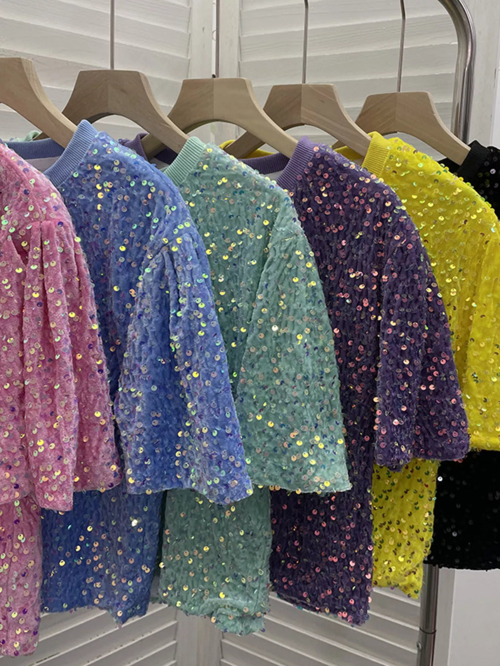 Sequin Short Sleeve T-Shirt