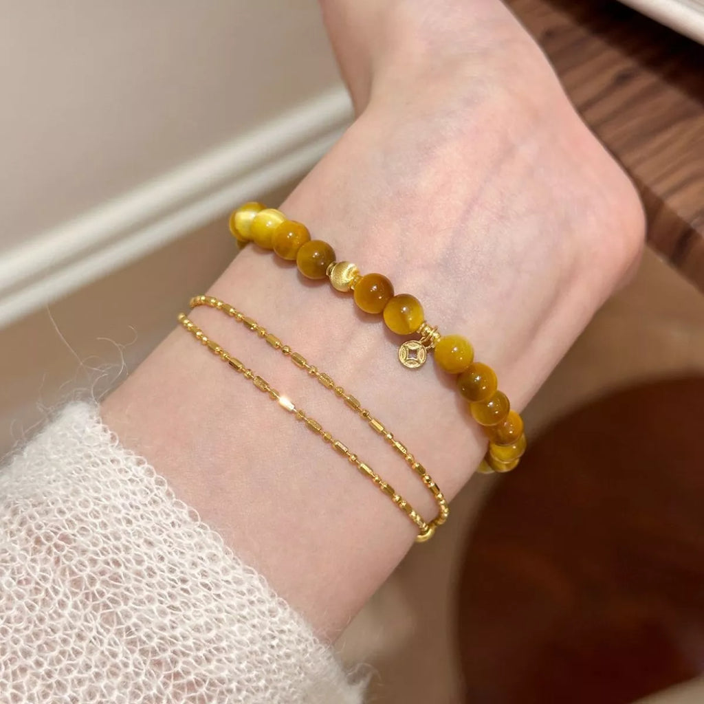 Tiger Eye Beaded Bracelet