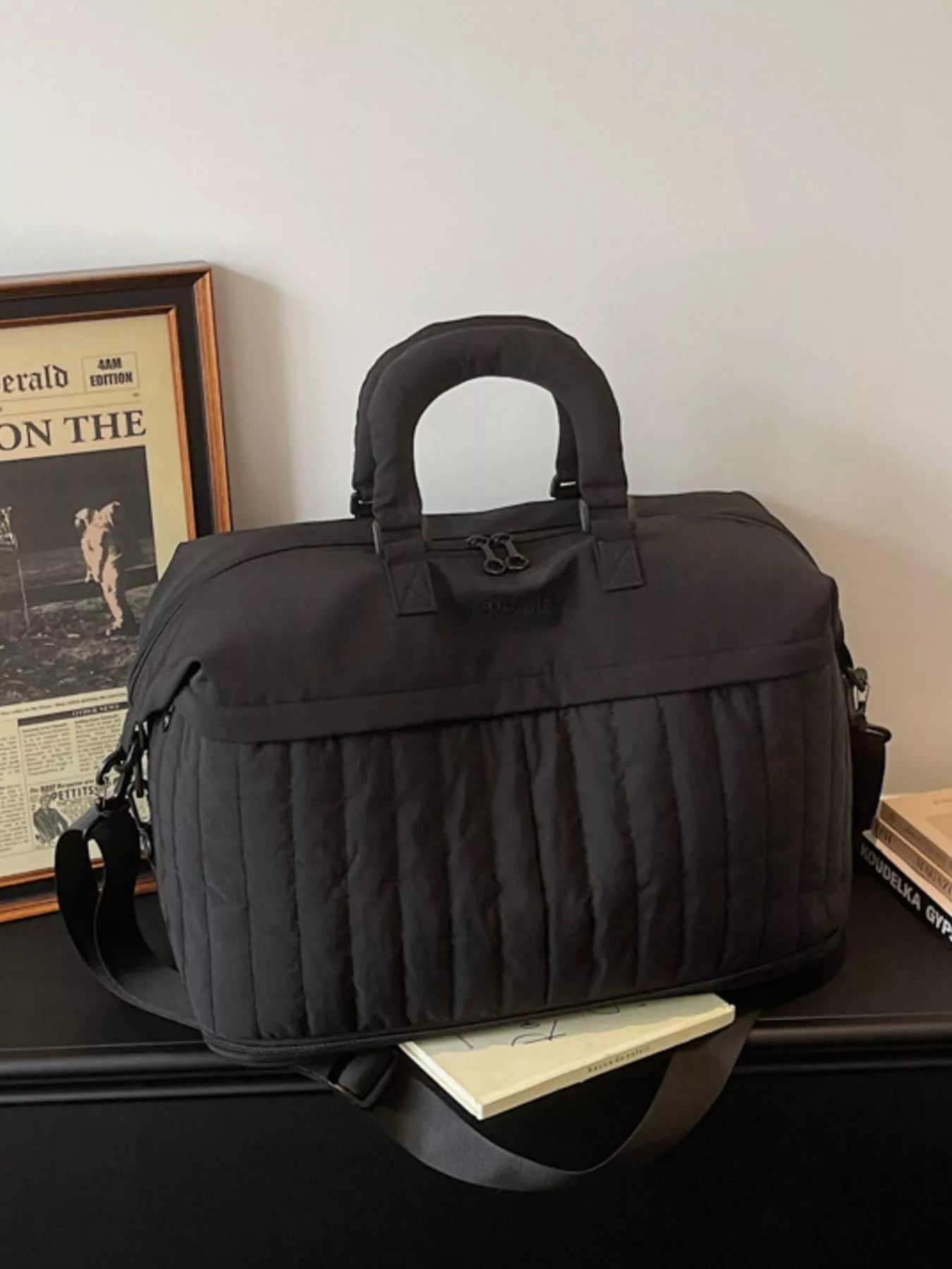 Quilted Nylon Travel Bag