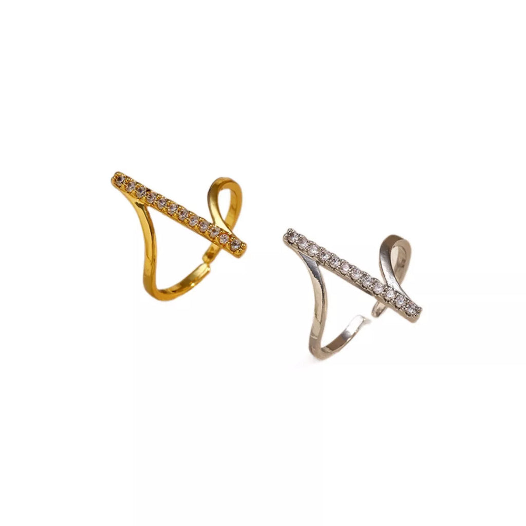Irregular Rhinestone Ring