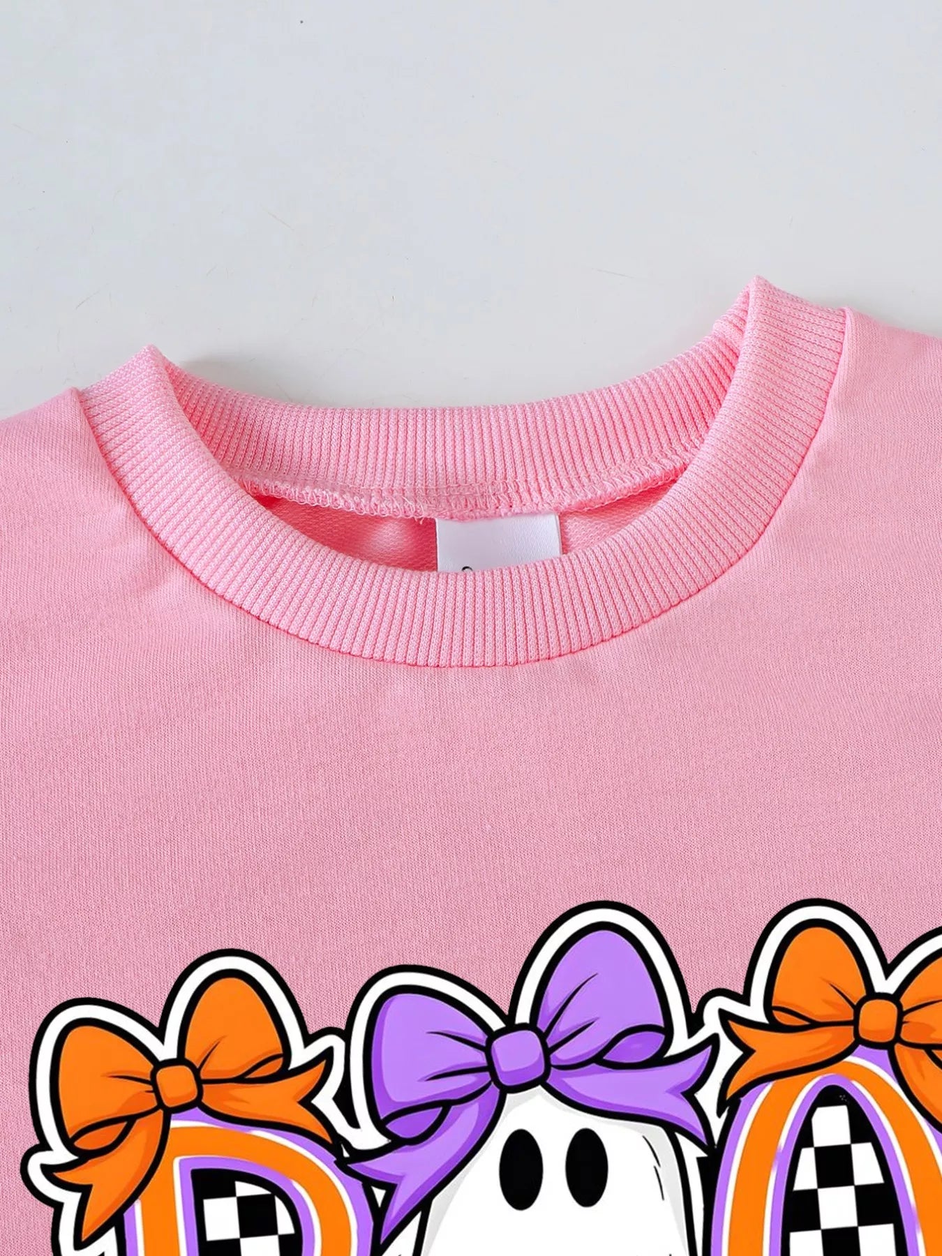 Children's Halloween Graphic Sweatshirt and Flare Pants Set