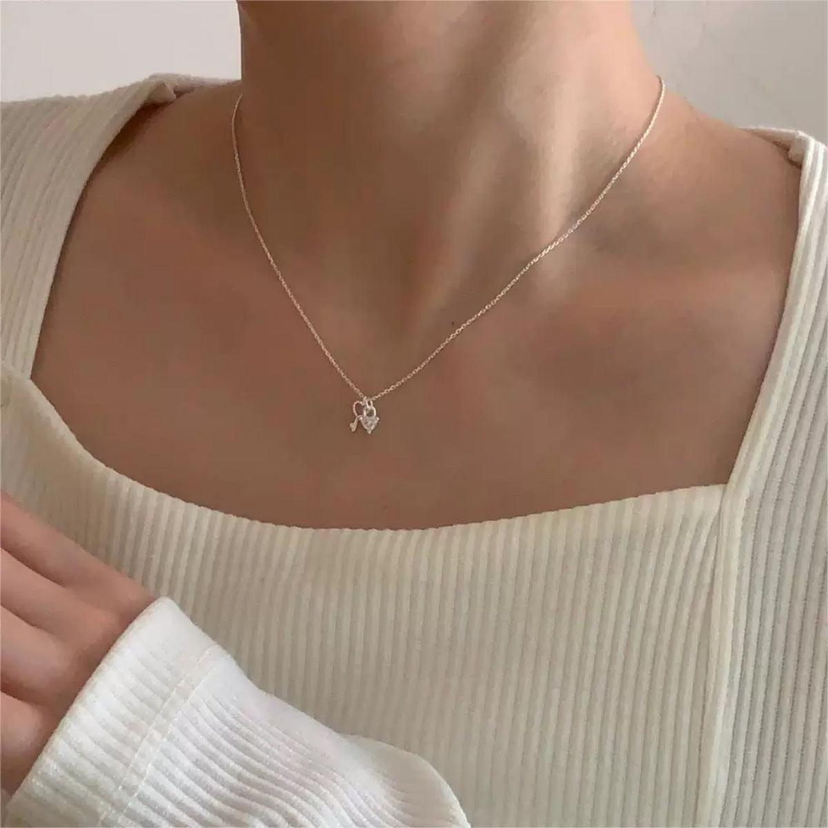925 Sterling Silver Heart Necklace