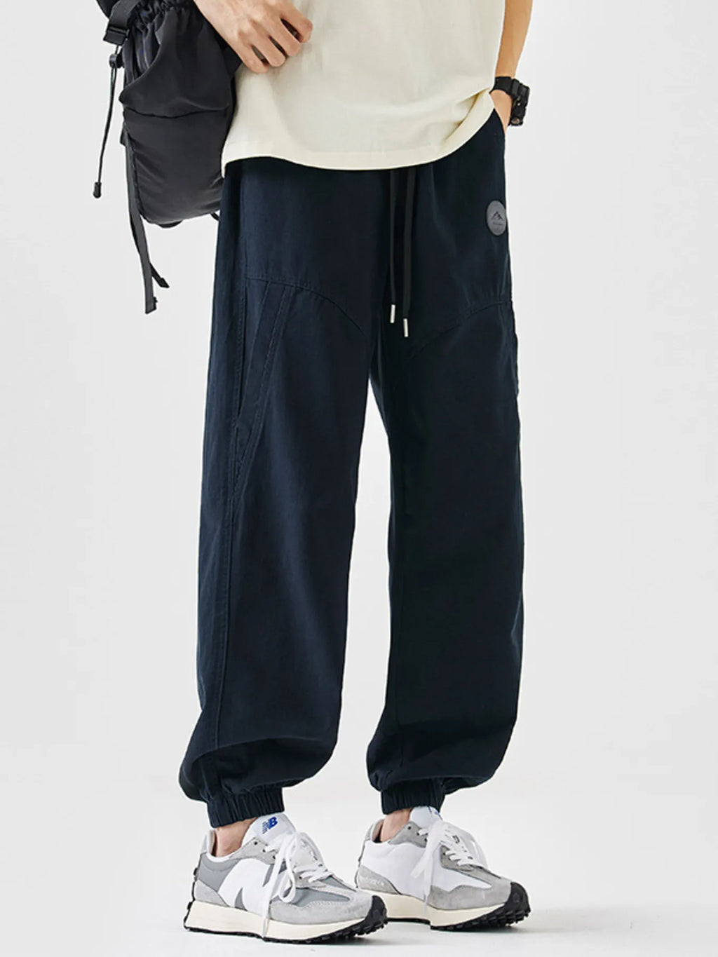 Men's Plus Size Casual Loose Fit Drawstring Pants